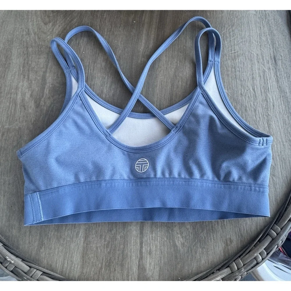 Tory Burch Sport Blue Sports Bra in Size Small - Gym / Activewear